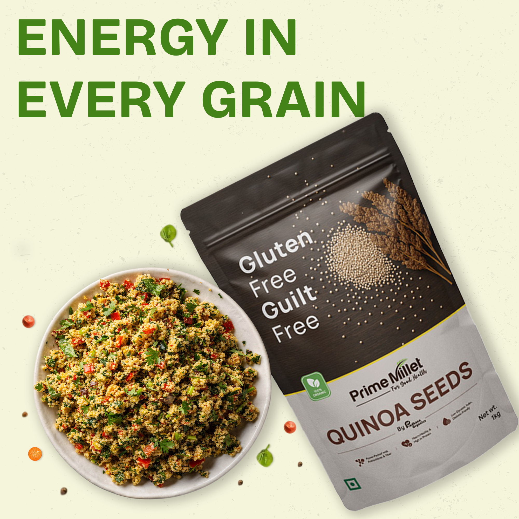 Quinoa Seeds – Gluten Free Super Grain (1kg)